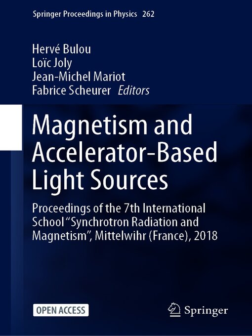 Title details for Magnetism and Accelerator-Based Light Sources by Hervé Bulou - Available